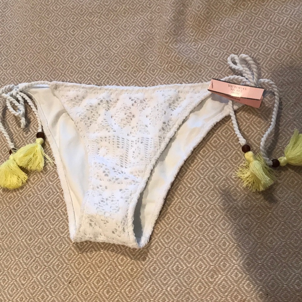 Victoria secret white swimsuit bottoms